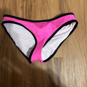 Victoria's Secret Pink and Black Bikini Bottom